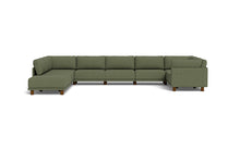 Load image into Gallery viewer, Luna - Sectional - Moss Green - Low Arms - Low Legs