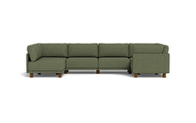 Load image into Gallery viewer, Luna - Sectional - Moss Green - High Arms - Low Legs