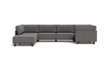 Load image into Gallery viewer, Luna - Sectional - Storm Grey - High Arms - Low Legs