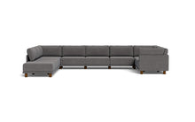 Load image into Gallery viewer, Luna - Sectional - Storm Grey - High Arms - Low Legs