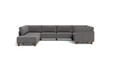 Load image into Gallery viewer, Luna - Sectional - Storm Grey - High Arms - Low Legs