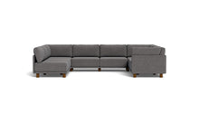 Load image into Gallery viewer, Luna - Sectional - Storm Grey - High Arms - Low Legs