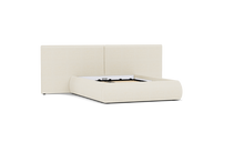 Load image into Gallery viewer, Ara Bed - Full - Upholstered - Snowdrift - Storage