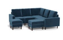 Load image into Gallery viewer, Altus - Sectional - Sapphire - Square Arms