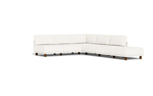 Load image into Gallery viewer, Luna - Sectional - Snowdrift - High Arms - Low Legs