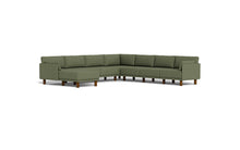 Load image into Gallery viewer, Luna - Sectional - Moss Green - Low Arms - Tall Legs
