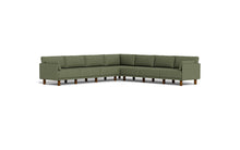 Load image into Gallery viewer, Luna - Sectional - Moss Green - Low Arms - Tall Legs