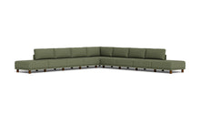 Load image into Gallery viewer, Luna - Sectional - Moss Green - High Arms - Low Legs