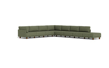 Load image into Gallery viewer, Luna - Sectional - Moss Green - High Arms - Low Legs