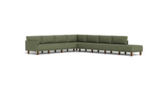 Load image into Gallery viewer, Luna - Sectional - Moss Green - Low Arms - Tall Legs