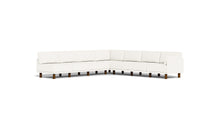 Load image into Gallery viewer, Luna - Sectional - Snowdrift - Low Arms - Tall Legs