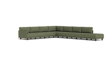 Load image into Gallery viewer, Luna - Sectional - Moss Green - Low Arms - Low Legs
