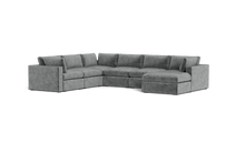 Load image into Gallery viewer, Ciello XL - Sectional - Basalt - Regular Arms