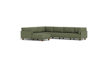 Load image into Gallery viewer, Luna - Sectional - Moss Green - High Arms - Low Legs