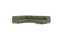 Load image into Gallery viewer, Luna - Sectional - Moss Green - High Arms - Low Legs