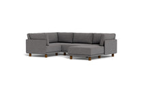 Load image into Gallery viewer, Luna - Sectional - Storm Grey - High Arms - Low Legs