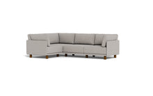 Load image into Gallery viewer, Luna - Sectional - Dream Grey - High Arms - Low Legs