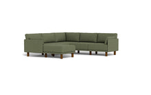 Load image into Gallery viewer, Luna - Sectional - Moss Green - Low Arms - Tall Legs