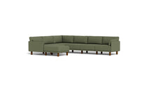 Load image into Gallery viewer, Luna - Sectional - Moss Green - Low Arms - Tall Legs