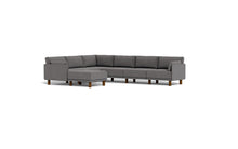 Load image into Gallery viewer, Luna - Sectional - Storm Grey - Low Arms - Tall Legs