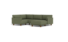 Load image into Gallery viewer, Luna - Sectional - Moss Green - Low Arms - Low Legs