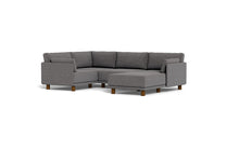 Load image into Gallery viewer, Luna - Sectional - Storm Grey - Low Arms - Low Legs