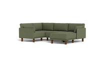 Load image into Gallery viewer, Luna - Sectional - Moss Green - Low Arms - Tall Legs