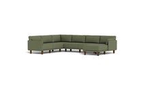 Load image into Gallery viewer, Luna - Sectional - Moss Green - Low Arms - Tall Legs