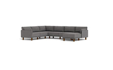 Load image into Gallery viewer, Luna - Sectional - Storm Grey - Low Arms - Tall Legs