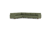 Load image into Gallery viewer, Luna - Sectional - Moss Green - Low Arms - Low Legs