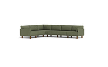 Load image into Gallery viewer, Luna - Sectional - Moss Green - Low Arms - Tall Legs