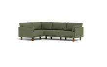 Load image into Gallery viewer, Luna - Sectional - Moss Green - Low Arms - Tall Legs