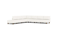 Load image into Gallery viewer, Luna - Sectional - Snowdrift - High Arms - Low Legs