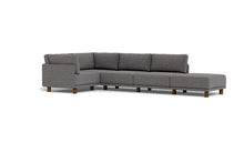 Load image into Gallery viewer, Luna - Sectional - Storm Grey - High Arms - Low Legs