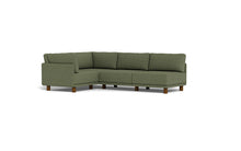 Load image into Gallery viewer, Luna - Sectional - Moss Green - High Arms - Low Legs