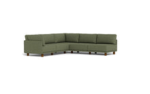 Load image into Gallery viewer, Luna - Sectional - Moss Green - High Arms - Low Legs