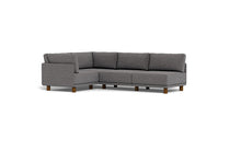 Load image into Gallery viewer, Luna - Sectional - Storm Grey - High Arms - Low Legs