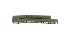Load image into Gallery viewer, Luna - Sectional - Moss Green - Low Arms - Tall Legs