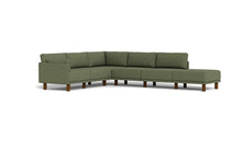 Load image into Gallery viewer, Luna - Sectional - Moss Green - Low Arms - Tall Legs