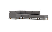 Load image into Gallery viewer, Luna - Sectional - Storm Grey - Low Arms - Tall Legs