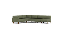 Load image into Gallery viewer, Luna - Sectional - Moss Green - Low Arms - Tall Legs