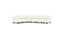 Load image into Gallery viewer, Luna - Sectional - Snowdrift - Low Arms - Tall Legs