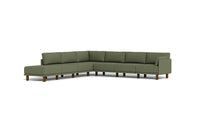 Load image into Gallery viewer, Luna - Sectional - Moss Green - Low Arms - Tall Legs