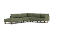 Load image into Gallery viewer, Luna - Sectional - Moss Green - Low Arms - Tall Legs
