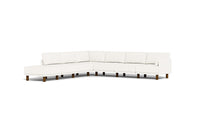Load image into Gallery viewer, Luna - Sectional - Snowdrift - Low Arms - Tall Legs