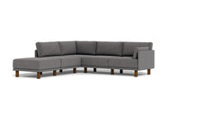 Load image into Gallery viewer, Luna - Sectional - Storm Grey - Low Arms - Tall Legs