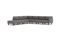 Load image into Gallery viewer, Luna - Sectional - Storm Grey - Low Arms - Tall Legs