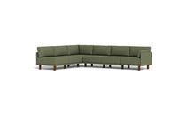 Load image into Gallery viewer, Luna - Sectional - Moss Green - Low Arms - Tall Legs
