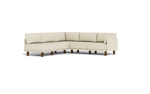 Load image into Gallery viewer, Luna - Sectional - Sunset Beige - Low Arms - Tall Legs