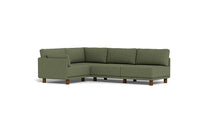 Load image into Gallery viewer, Luna - Sectional - Moss Green - Low Arms - Low Legs
